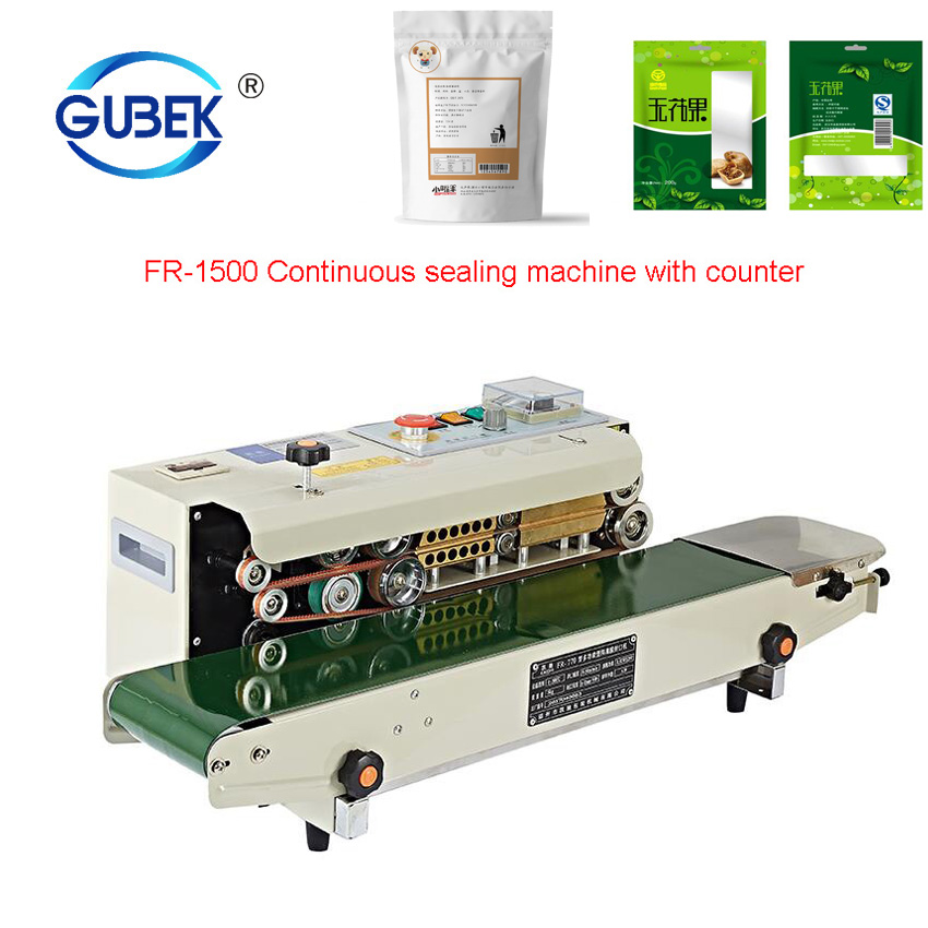 FR-1500 Sealing Machine with Counter Continuous Sealing mach