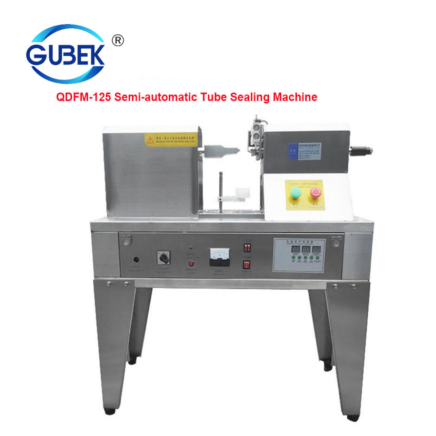 QDFM-125 Manual Plastic Filling Tube Sealing Machine Tube Se