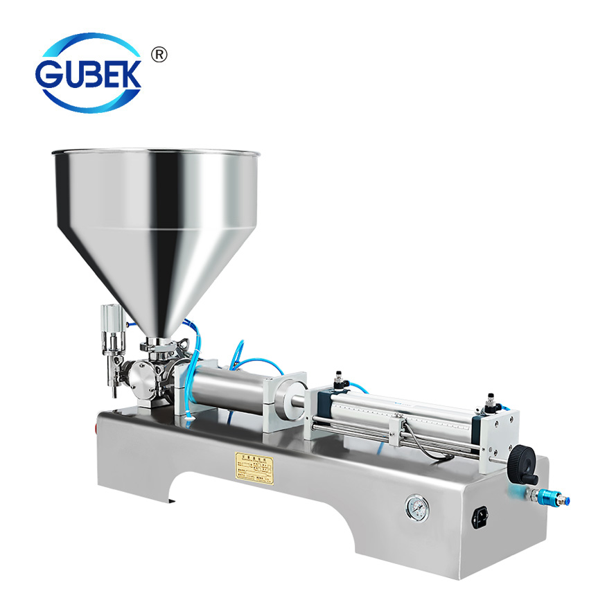 G1WY 500ml model paste filling machine, pneumatic, semi fill