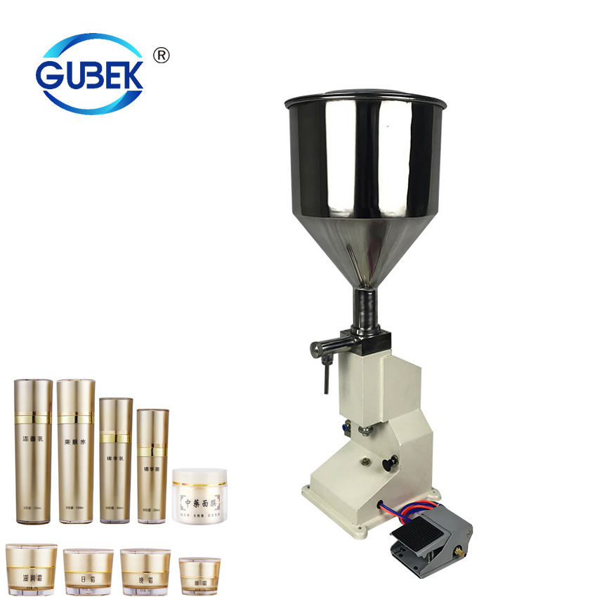 A02 Pneumatic Liquid Paste Filling Machine for Cream Shampoo