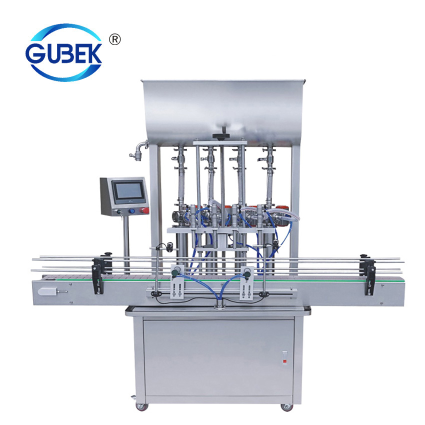 Automatic viscous liquid/paste bottle filling machine for li