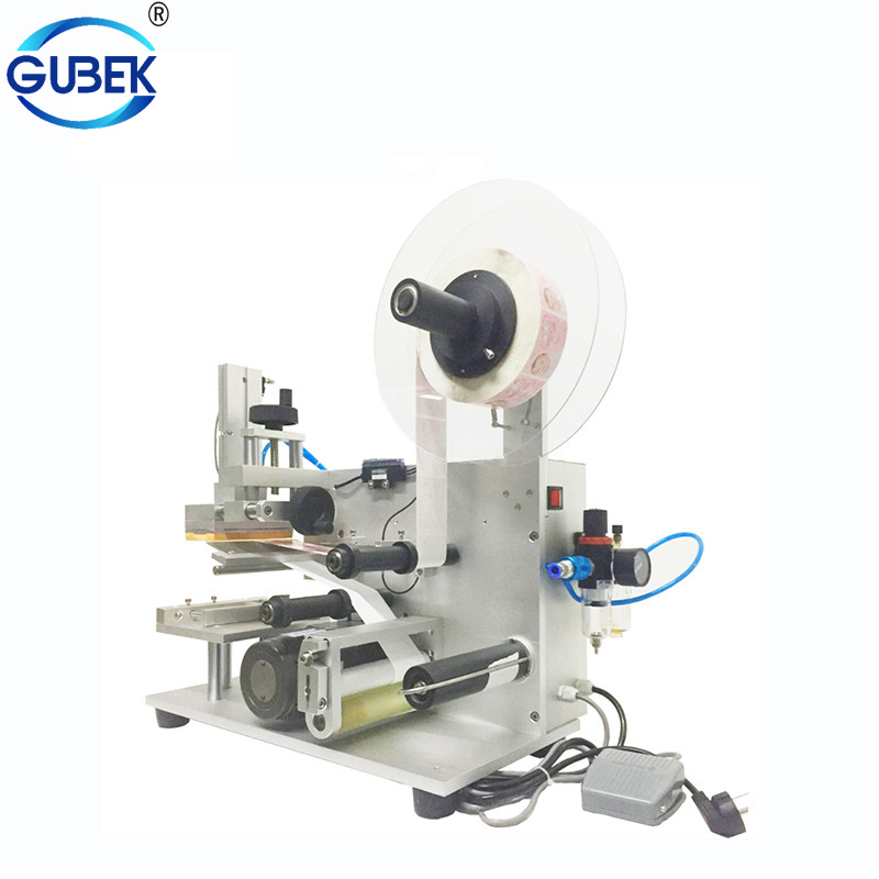  MT-60 Semi-auto Flat Sticker Labeling machine, Round Square