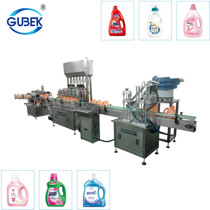 Production Line Laundry Washing Liquid Filling Line Shower G