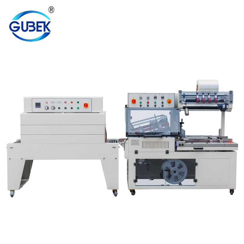 QL5545 + BS-D4520 POF film shrink wrapping machine